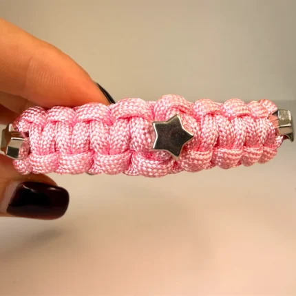 Obojek pro kočky sphynx v provedení - růžová a hvězdy