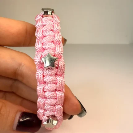 Obojek pro kočky sphynx v provedení - růžová a hvězdy