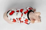 Lehká domácí mikina „Valentýnka“ pro kočky sphynx
