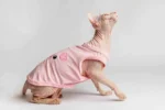 Lehké domácí úpletové tílko pro kočky sphynx „Prasátko“