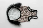 Elegantní večerní šaty pro kočičí slečnu plemene sphynx leopardí vzor