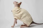 Svetřík s rolákem pro kočky sphynx Deluxe